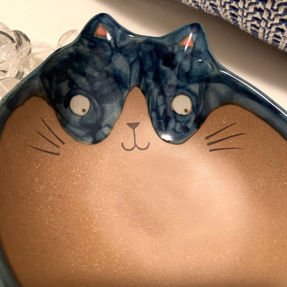 Kotobuki NEW Ceramic Bowl " Tuxie" The Cat Blue - Picture 3 of 9
